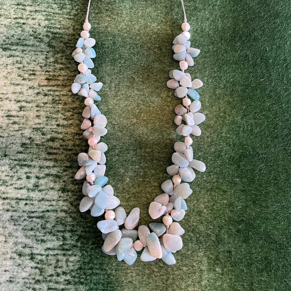 Pale turquoise necklace